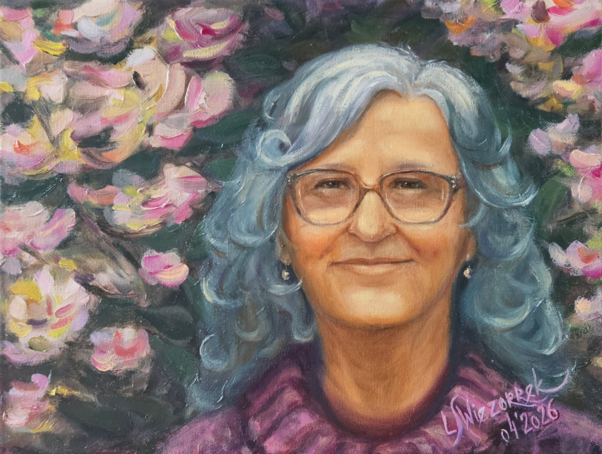 Sanfte Freude - Öl auf Leinwand