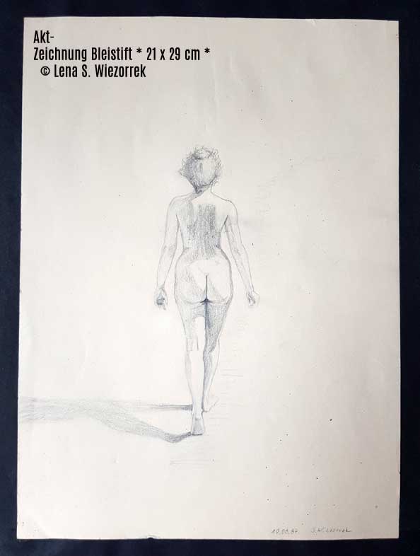 Akt - Bleistift auf Papier